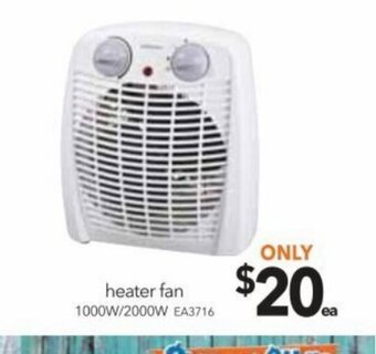 Cheap as Chips Heater fan offer