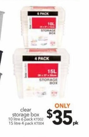 Cheap as Chips Clear storage box offer