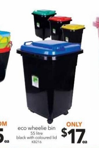 Cheap as Chips Eco wheelie bin 55 litre offer