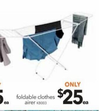 Cheap as Chips Foldable clothes airer offer