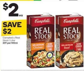 Woolworths Campbell's Real Stock 1 Litre offer
