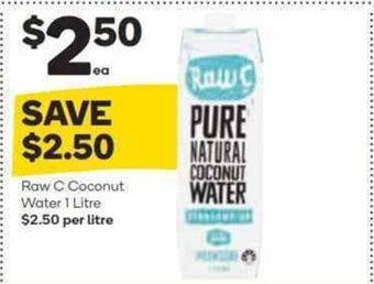 Woolworths Raw C Coconut Water 1 Litre offer