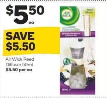 Woolworths Air Wick Reed Diffuser 50ml offer