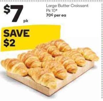 Woolworths Large Butter Croissant Pk 10 offer