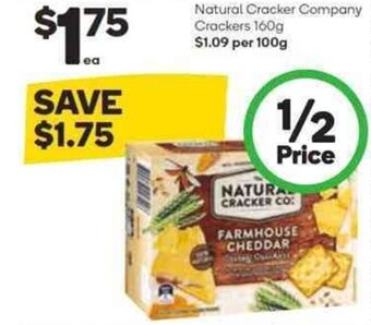 Woolworths Natural Cracker Company Crackers 160g offer