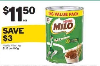 Woolworths Nestle Milo 1 kg offer