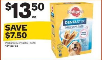 Woolworths Pedigree Dentastix Pk 28 offer