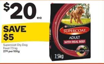 Woolworths Supercoat Dry Dog Food 7.5 kg offer
