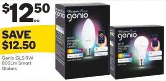 Woolworths Genio GLS 9W 800Lm Smart Globes offer