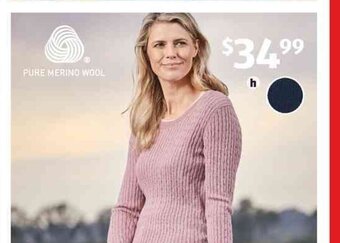 ALDI Women's Merino Cable Knit offer