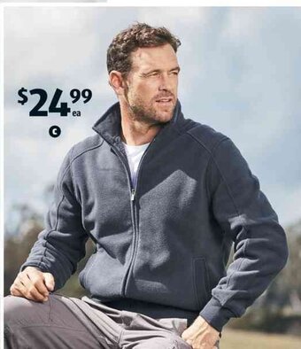 ALDI Men's Fleece Jacket or Top offer