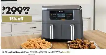 Harris Scarfe Ninja Dual Zone Air Fryer AF300 offer