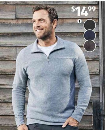 ALDI Men's French Rib Top offer
