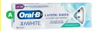 Woolworths Oral-b 3D White Freshness Blast Toothpaste 95g offer