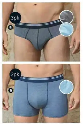 ALDI Men's Briefs 3pk or Men's Trunks 2pk offer