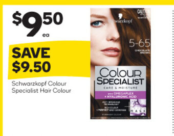 Woolworths Schwarzkopf Colour Specialist Hair Colour offer