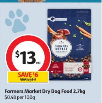 Coles Farmers Market Dry Dog Food 2.7kg offer