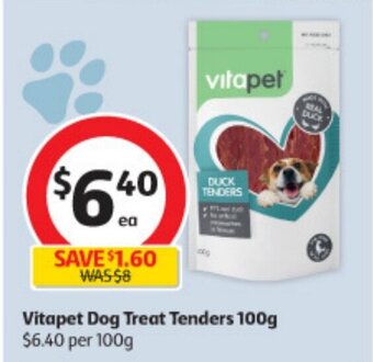 Coles Vitapet Dog Treat Tenders 100g offer