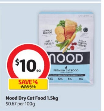 Coles Nood Dry Cat Food 1.5kg offer