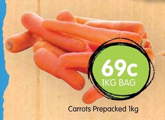 Spudshed Carrots Prepacked 1kg offer