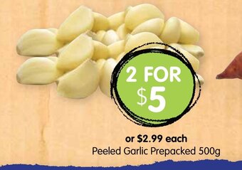 Peeled Garlic Prepacked 500g