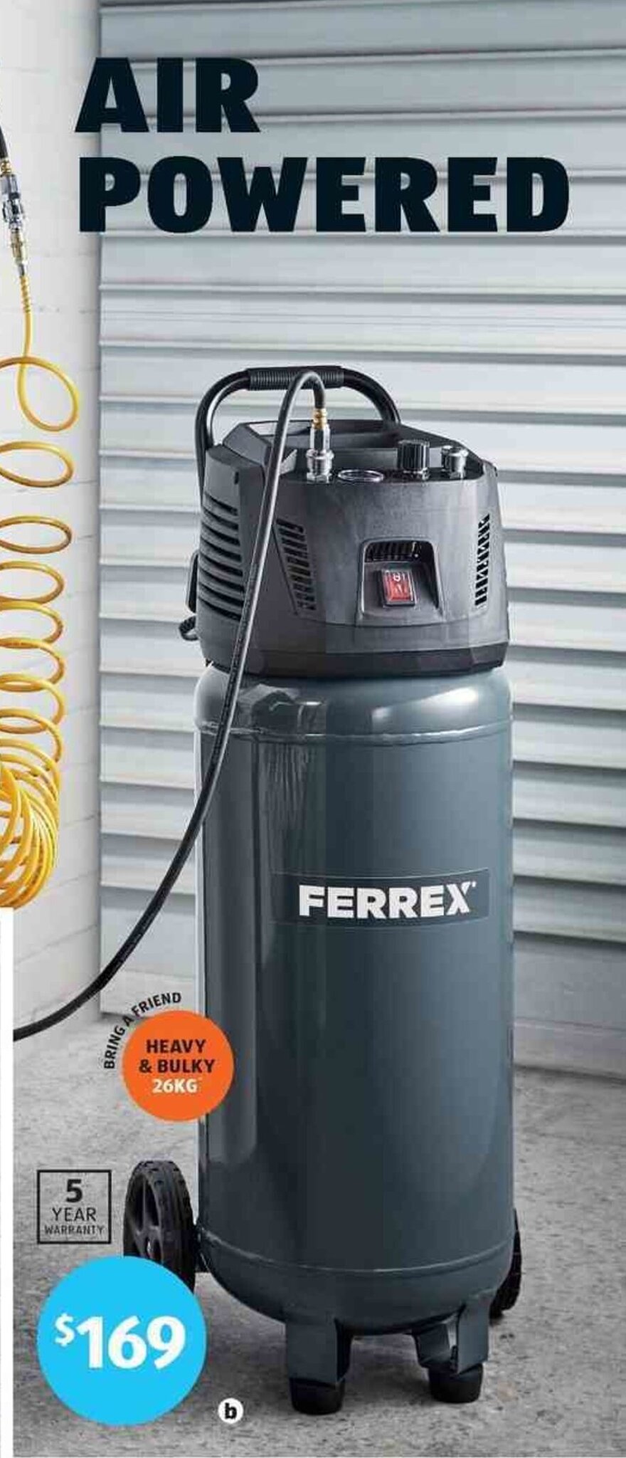 Vertical Air Compressor 50L offer at ALDI