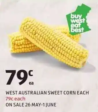 ALDI West Australian Sweet Corn offer