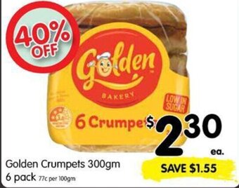 Spar Golden crumpets 300gm 6 pack offer