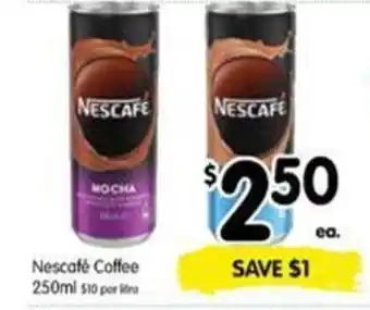 Spar Nescafe coffee 250ml offer