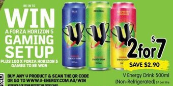 Spar V energy drink 500ml (non-refrigerated) offer