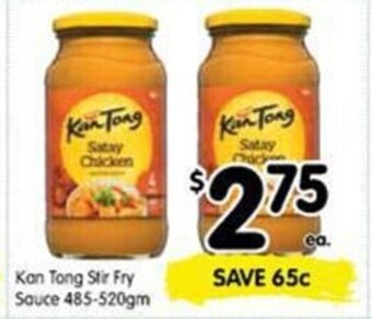 Spar Kan tong stir fry sauce 485-520gm offer