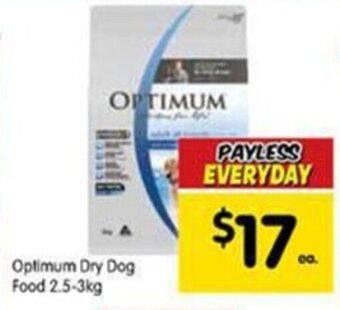 Spar Optimum dry dog food 2.5-3kg offer