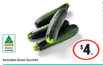 IGA Australian green zucchini offer