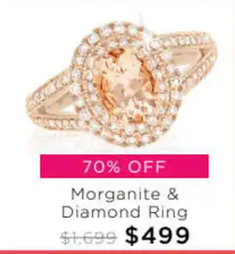 Grahams Jewellers Morganite & Diamond Ring offer