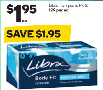 Woolworths Libra Tampons Pk 16 offer