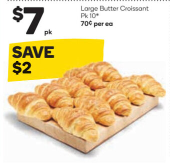 Large Butter Croissant Pk 10*