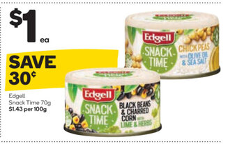 Woolworths Edgell Snack Time 70g offer