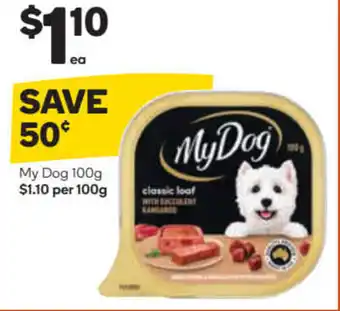 Woolworths My Dog 100g offer