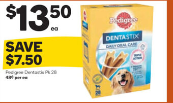 Woolworths Pedigree Dentastix Pk 28 offer