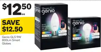 Woolworths Genio GLS 9W 800Lm Smart Globes offer
