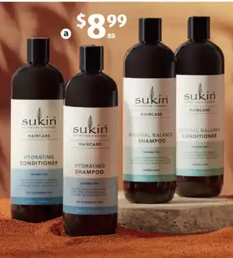 ALDI Sukin Shampoo or Conditioner 500ml offer