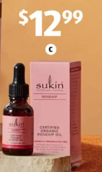 ALDI Sukin Organic Rosehip Oil 25ml offer