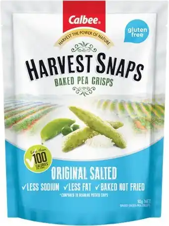 Woolworths Harvest Snaps Baked Pea Crisps 85-93g offer