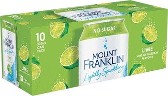 Woolworths Mount Franklin Lightly Sparkling 10 x 375ml offer
