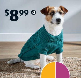 ALDI Dog Jumper - Extra Small or Small offer