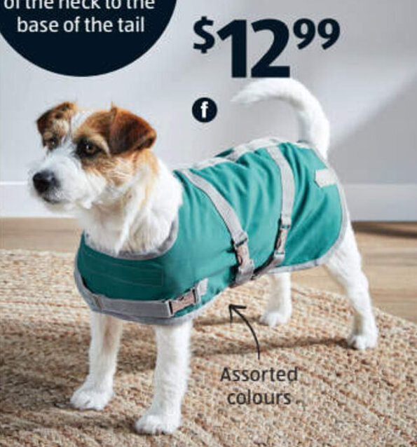 Dog Jacket Extra Small or Small offer at ALDI