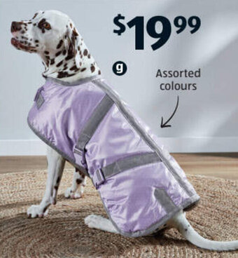 ALDI Dog Jacket - Medium or Large offer