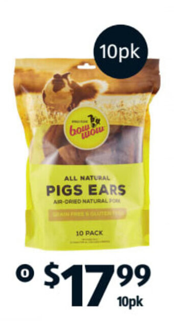 Bow Wow Pigs Ears 10pk