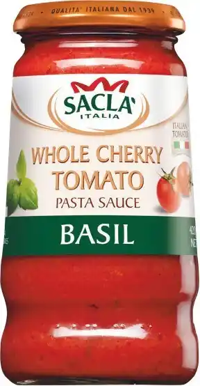 Sacla Pasta Sauce Basil Cherry Tomato 420g