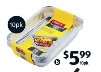 ALDI Goliath BBQ Tray 10pk offer